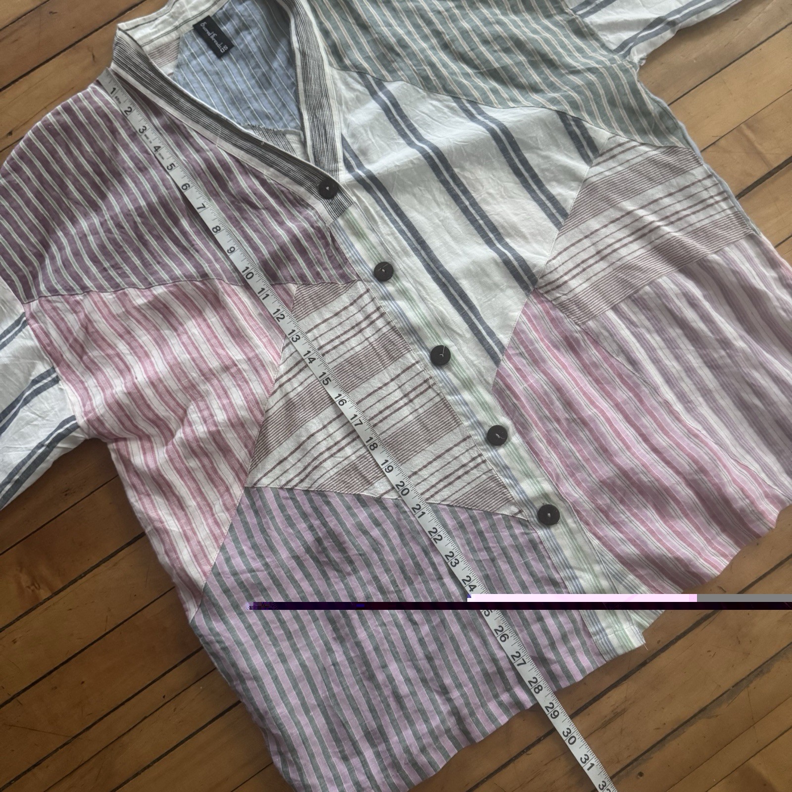 Sacred Threads Womens Boho Patchwork Short Shelve… - image 10