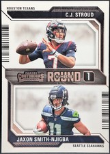 2023 Panini Contenders Round Numbers #4 C.J. Stroud,Jaxon Smith-Njigba RC