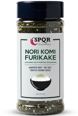 Nori Komi Furikake Multi-Purpose Rice Seasoning XL 8 Oz. Jar Sugar Free by SPQR