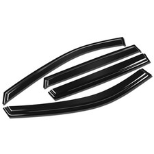 DNA MOTORING Set of 4 Tape-On Rain Guards for 14-20 Nissan Rogue Smoke Tint