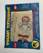 Vntg Raggedy Ann & Andy  Vogart Hot Iron On Transfer Textilprints 11 Poses