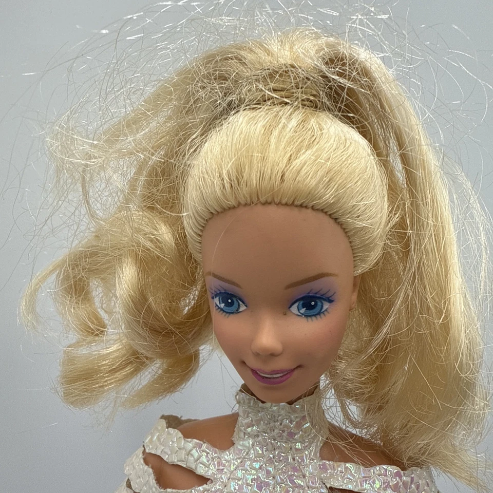 Muñeca Barbie Ice Capades 50 Aniversario 1989 Muñeca Mattel Solo #7365 Necesita Tlc Foto 2 de 4