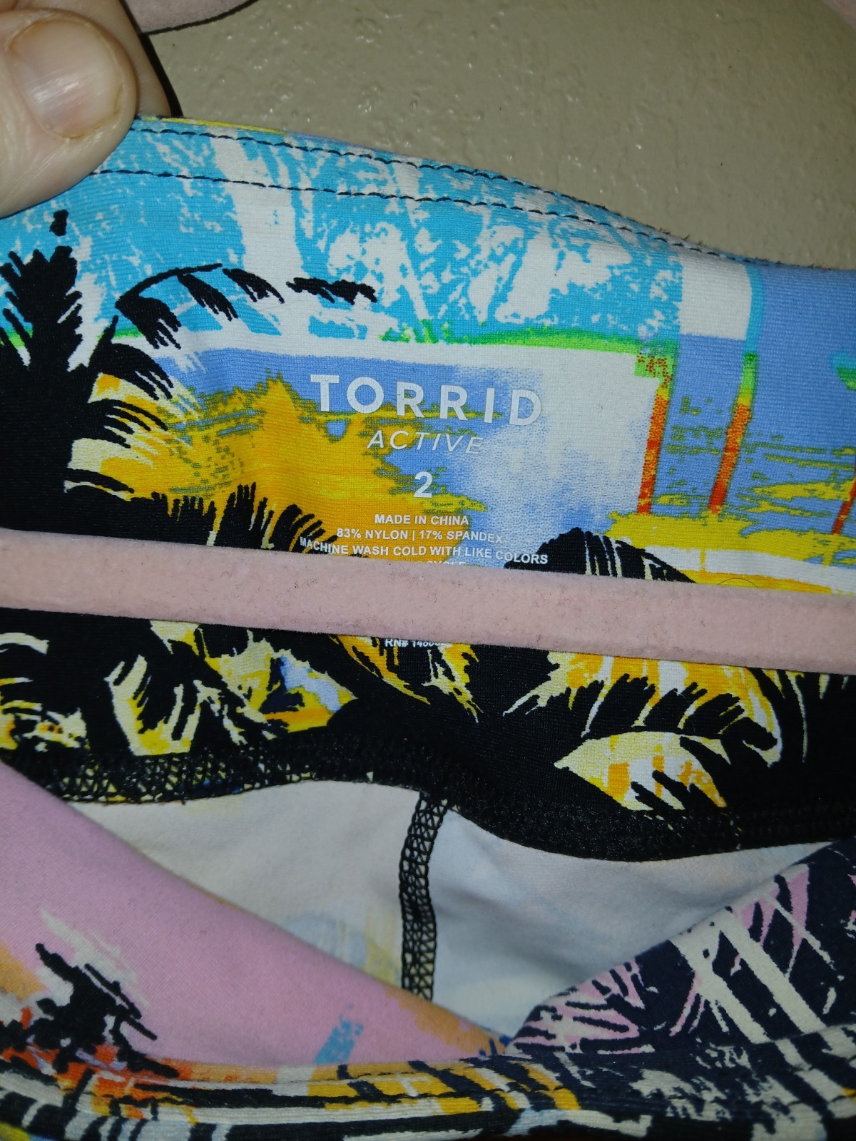 Torrid Performance Core Capri Active Legging Palm… - image 4