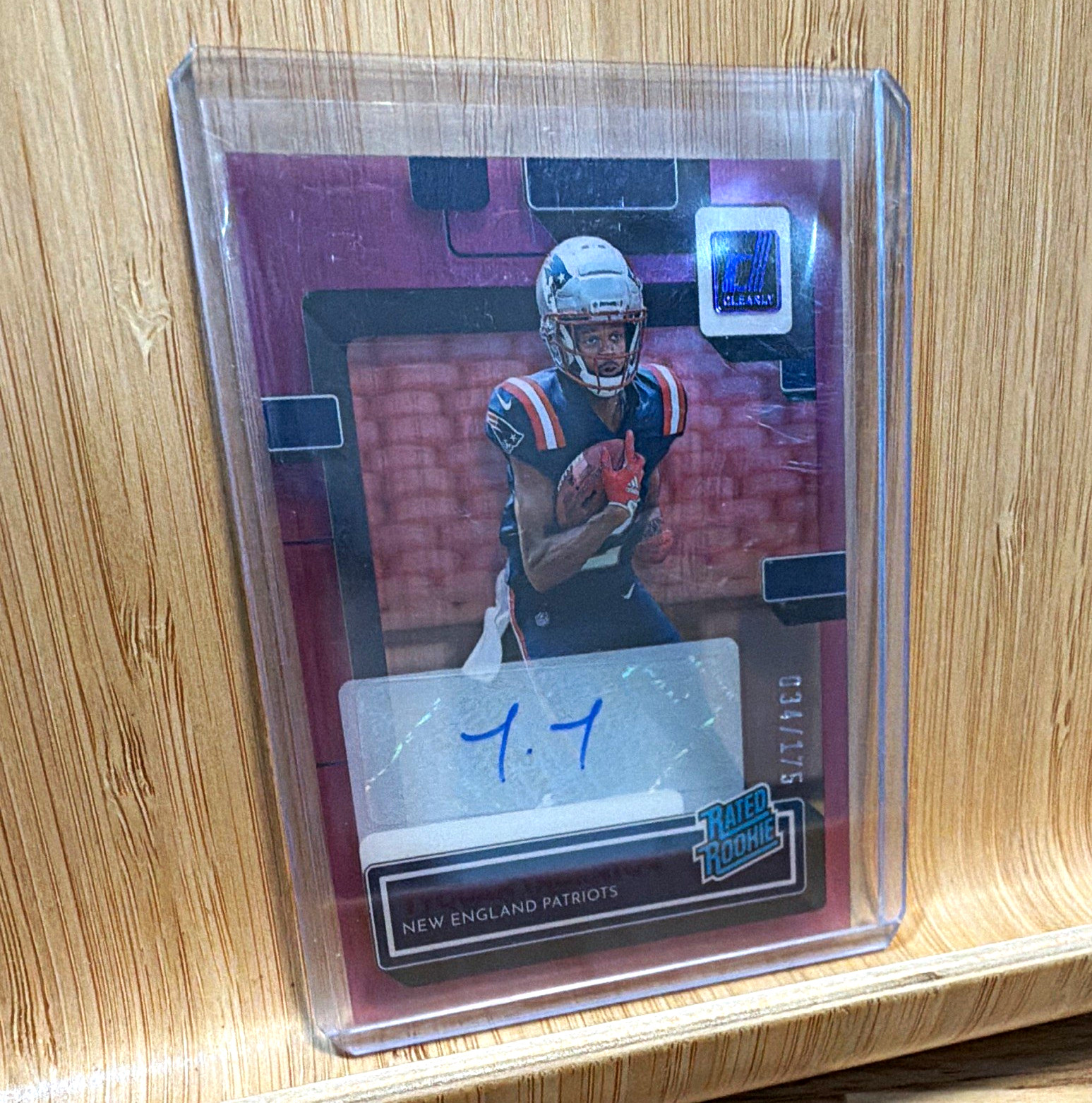 Tyquan Thornton Panini Clearly Donruss #72 Autograph Orange