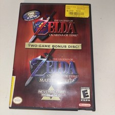 Gamecube Legend of Zelda Ocarina of Time Two Game Bonus Disc Master Quest TESTED