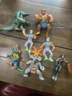 TMNT Lot Of 7 DR EL RAHZAR CASEY JONES LEATHERHEAD Ninja Turtles Vintage Figures