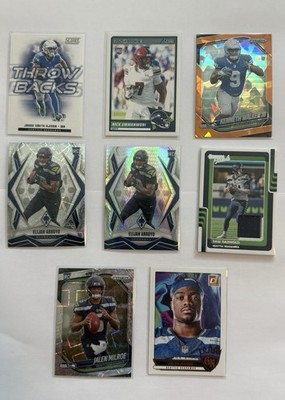Seattle Seahawks SB Champs Lot   Kenneth Walker Orange, JSN, Darnold Relic + RCs