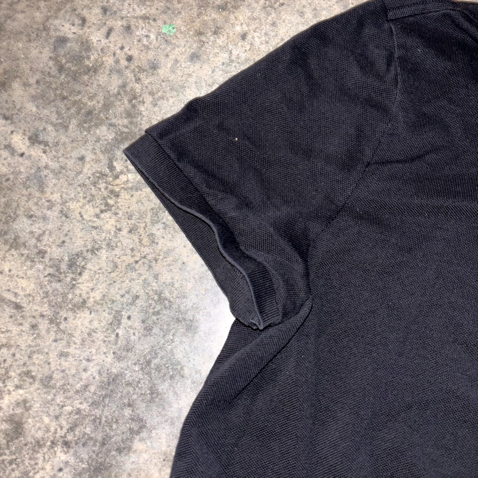 Lacoste Petit Polo Shirt Womens 46 Black Cotton Performance Golf Regular Fit thumbnail 4