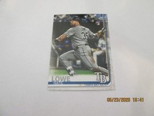 NATE LOWE TAMPA BAY RAYS 2019 TOPPS UPDATE SERIES ROOKIE CARD #US291. rookie card picture