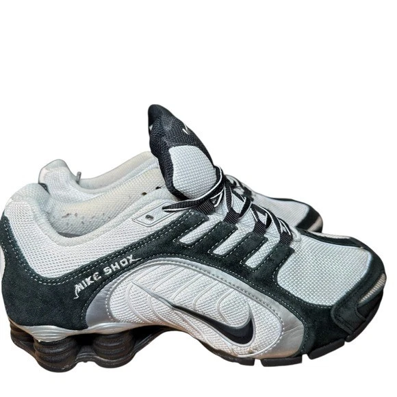 Nike Shox Vintage Y2K R4 313809-109 Silver Black Running Shoe Men's Size 9 2007 - Image 3 of 4