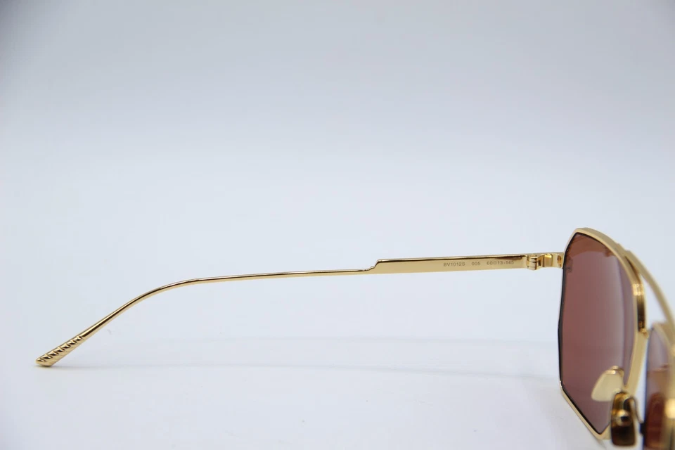 NUEVAS GAFAS DE SOL BOTTEGA VENETA BV 1012S 006 DORADAS AUTÉNTICAS MONTURAS 60-13 Foto 3 de 4