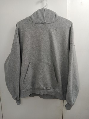 Gymshark Womens Small Oversized Rest Day Hoodie Light Grey Core Marl