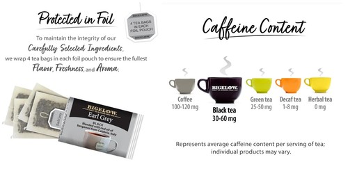 Bigelow Tea Earl Grey Black Tea, Caffeinated Tea, 40 Count Box (Pack of
