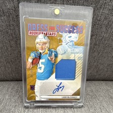 Ladd McConkey 2024 Panini Rookies & Stars Auto Patch /99 BOOKEND Chargers