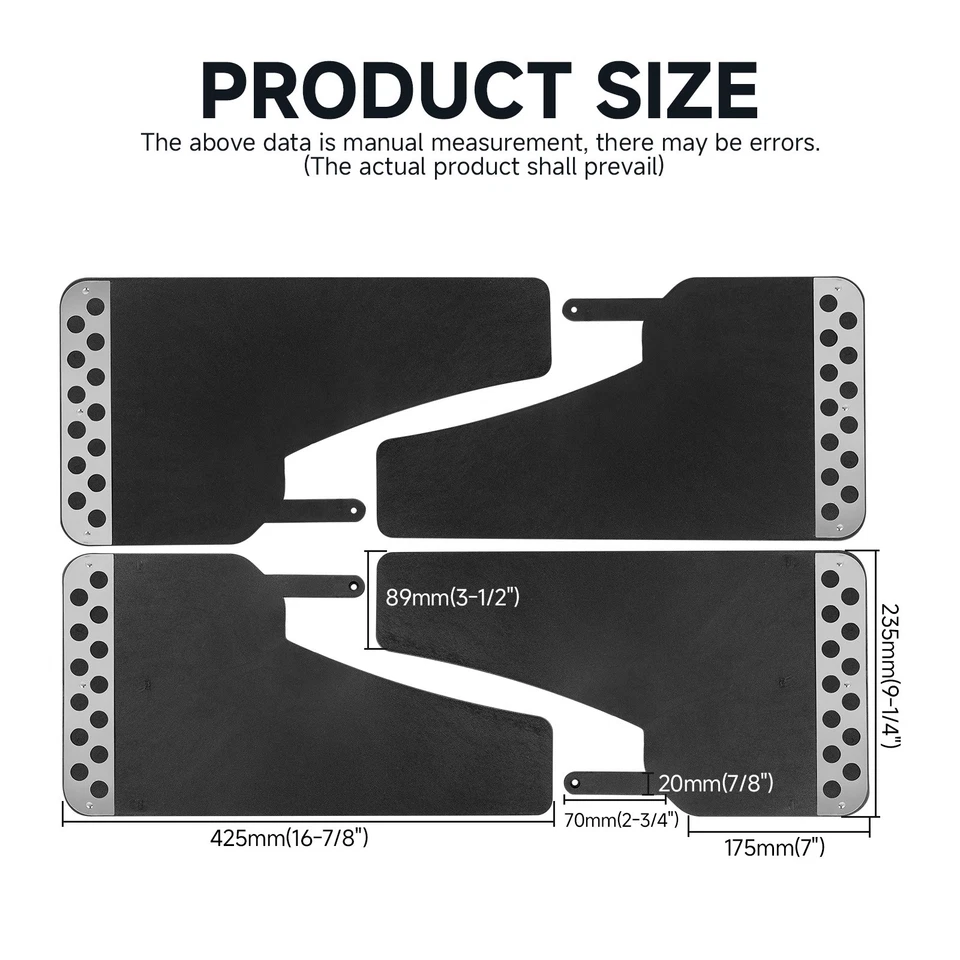 Guardabarros anchos para Chevrolet C/K 1500 2500 4 piezas guardabarros anchos Rally con reflector Foto 3 de 4