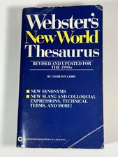 Webster's New World Thesaurus : Expanded and Updated for the 1990's by...