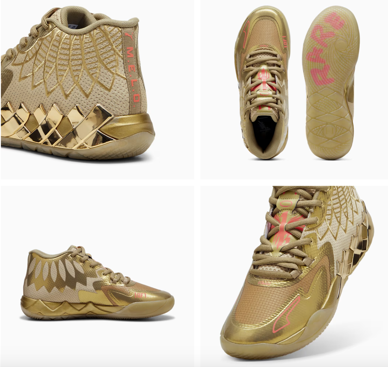 NEW MENS PUMA x LAMELO BALL MB.01 Golden Child Basketball SHOES 379223