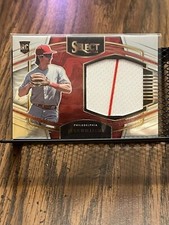 LUKE WILLIAMS 2022 PANINI SELECT PHILLIES ROOKIE JUMBO WORN JERSEY PATCH RELIC!!
