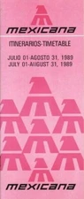 Mexicana timetable 1989/07/01