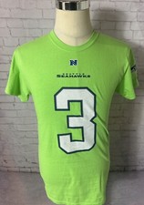 NFL Seattle Seahawks Russell Wilson 3 Green Short Sleeve T-Shirt Size Small