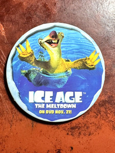 2006 ICE AGE THE MELTDOWN SID Pin Pinback Movie PROMOTIONAL Button