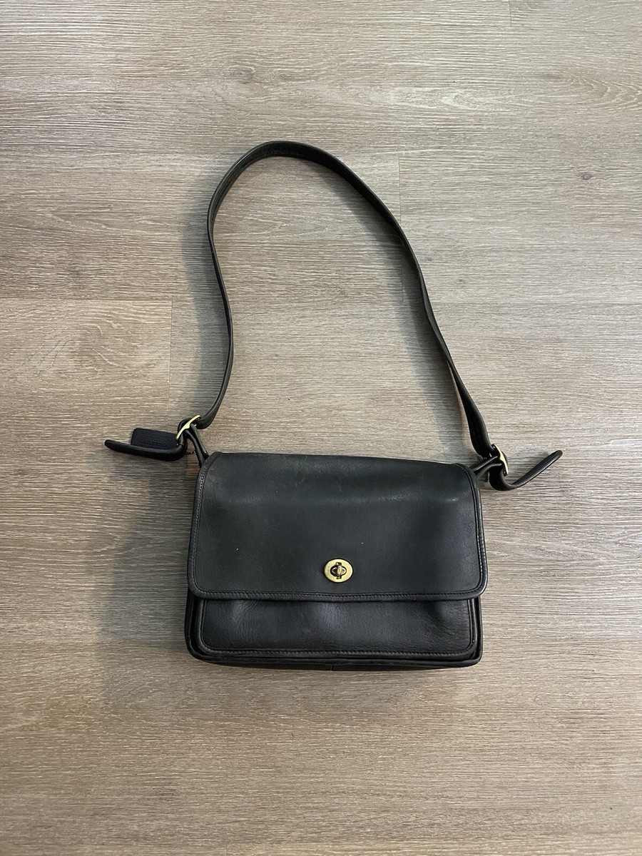 Vintage Coach Sling Shoulder Bag 0141-904 Black Made in USA