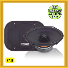 Sundown Audio E Series E-68CX 6" x 8" 90W RMS Power Coaxial Car Speakers (PAIR)