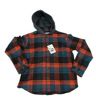 Camicia da bambino rossa a quadri scozzese Billabong venture junior manica lunga