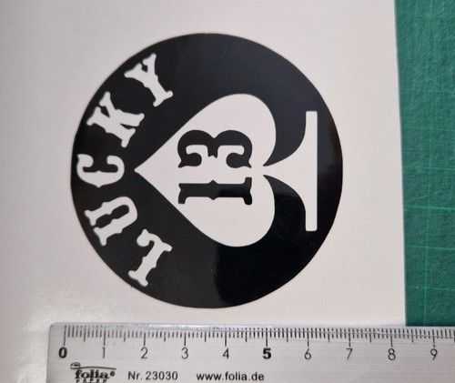 2x Lucky 13 Rebell Tuning Sticker Aufkleber Auto MOTTO RACE Styling - Bild 3 von 9