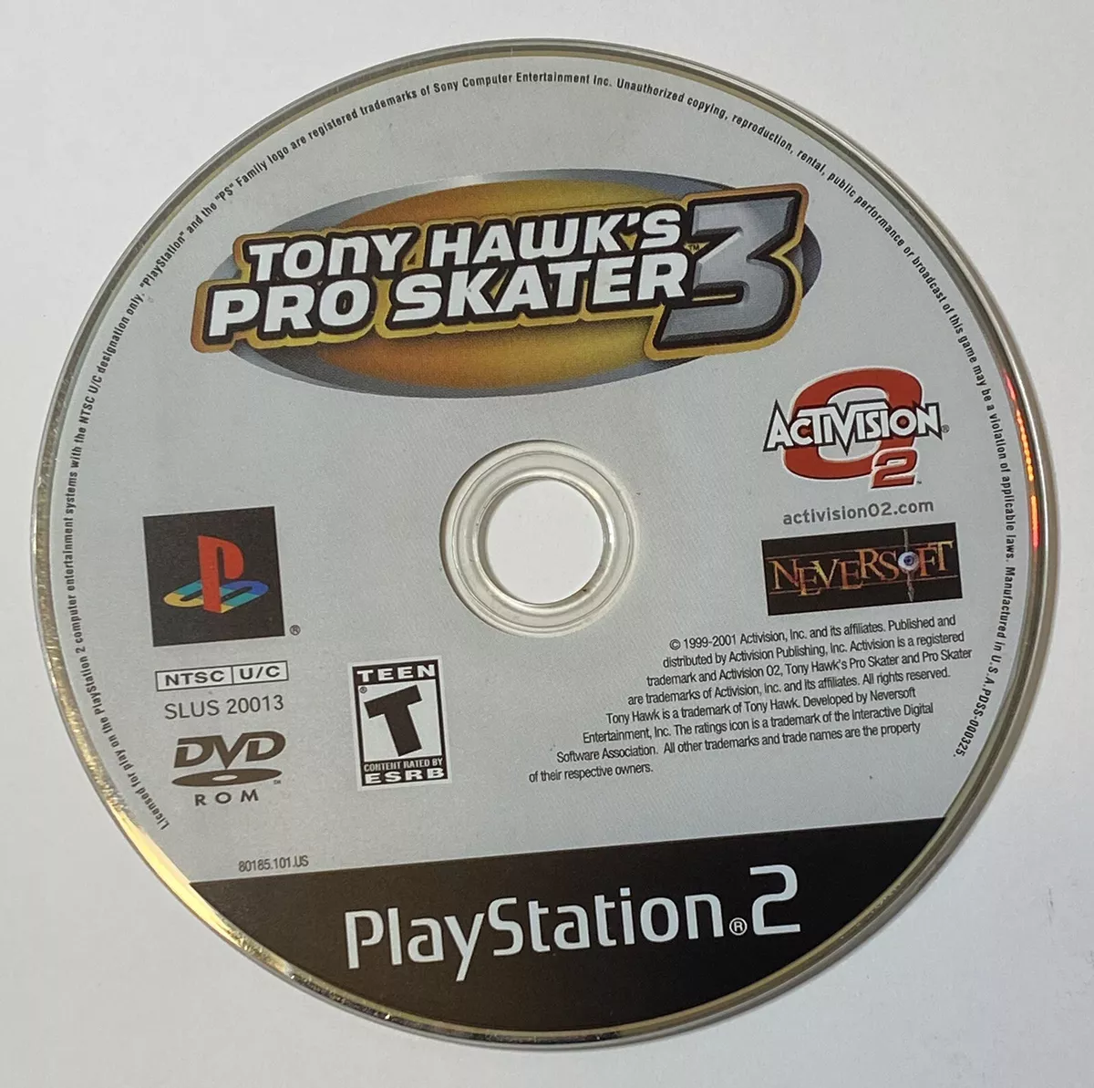 Tony Hawk's Pro Skater 3 PS2