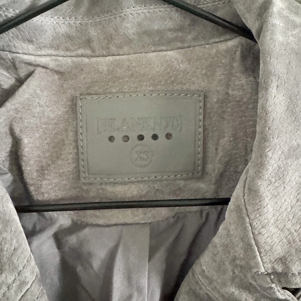 NWT BlankNYC Gray Suede Moto Jacket XS - Image 3 of 4