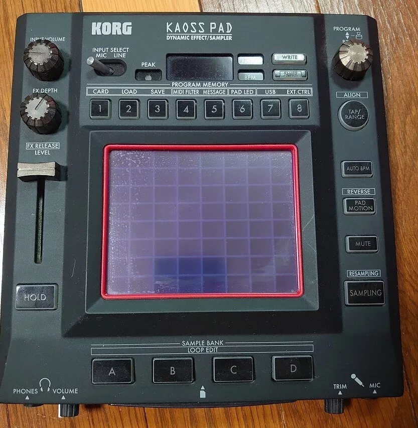 Used KP-3 KAOSS PAD Korg KP 3 Dynamic Effect Sampler sequencer