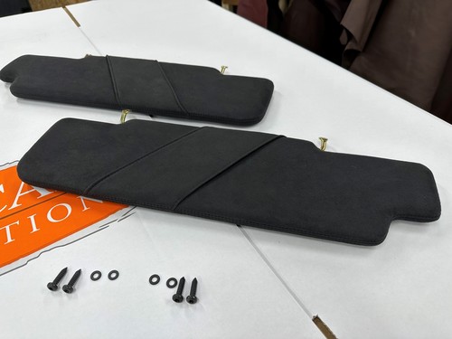 Coppia visiere parasole e viti Alston nero antracite per Land Rover Defender 90 110 - Foto 1 di 3