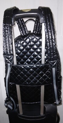 PELOTON x Oliver Thomas Large Laptop Black Metallic Backpack  display picture 3