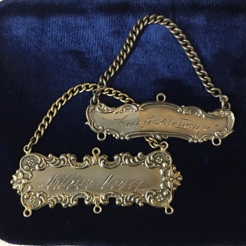 STERLING SILVER ~ ANTIQUE NAME TAGS or 