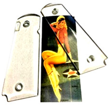 1911 Fits Colt Gov. Models Sweetheart Clear Grips You Put Your Photo Behind.