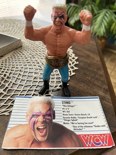 Sting WCW Galoob Figure With Championship Belt &am...