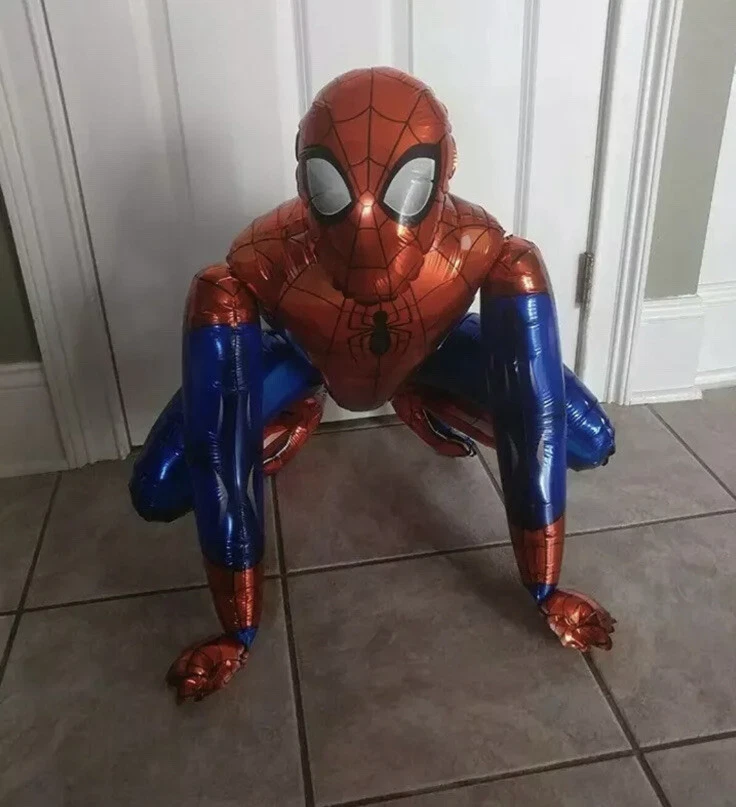 Globos explosivos de papel de aluminio de superhéroe 3D Spiderman ideales para fiestas del día B Foto 3 de 4