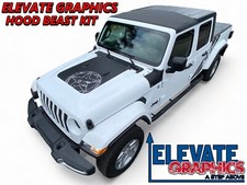 For Jeep Gladiatorwrangler Graphics Center Hood Stripes Vinyl Decals 2019-2026