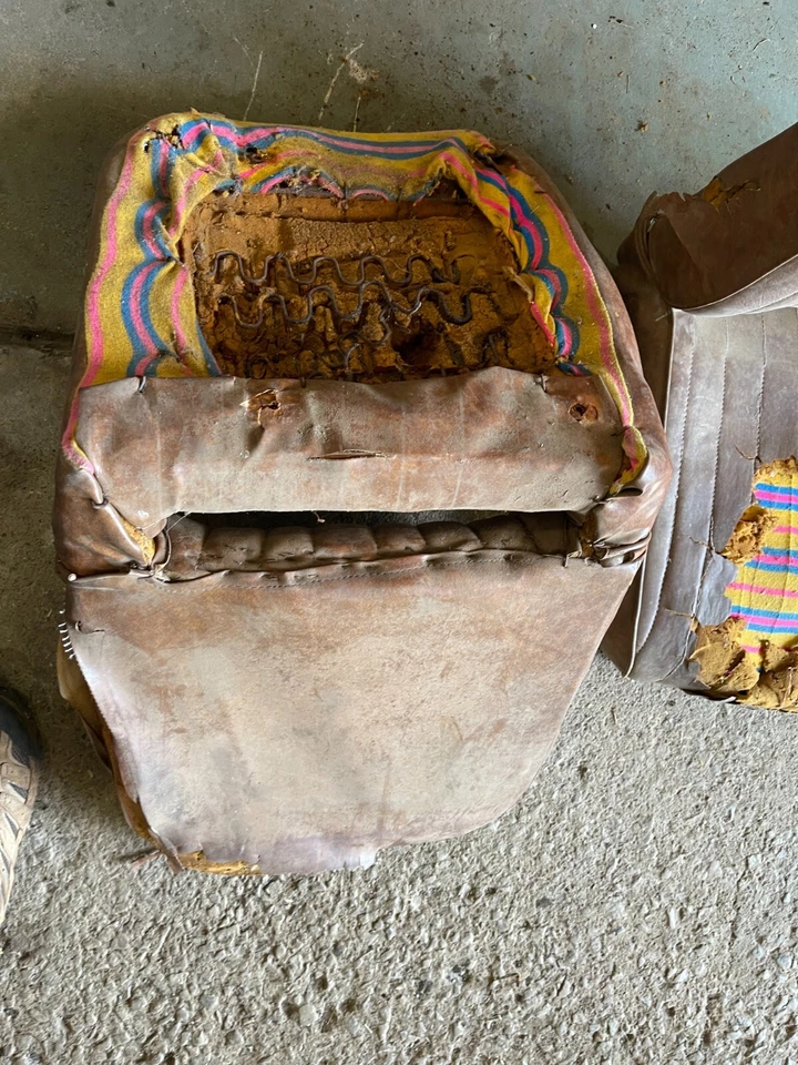 Dodge A-100 1965 camioneta pick-up OEM asientos con canastilla derecha izquierda necesita reparación recuperación Foto 3 de 4