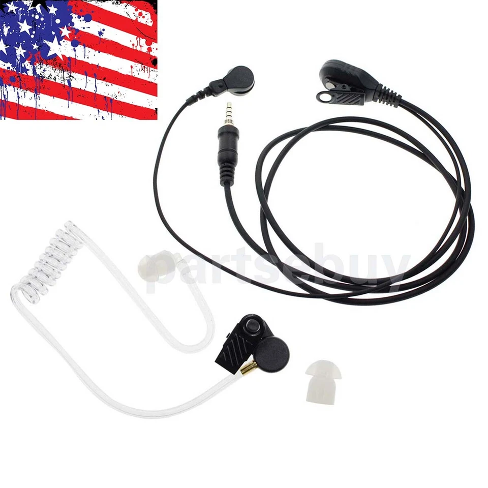 Earpiece Mic Microphone For Yaesu Vertex FTA-450 FTA-550 FTA-750 VX-6R 7R FT270R - Image 3 of 4