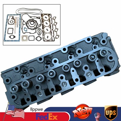 V1505 Complete Cylinder Head & Full Gasket Kit Kubota V1505E V1505D V1505 V1505T