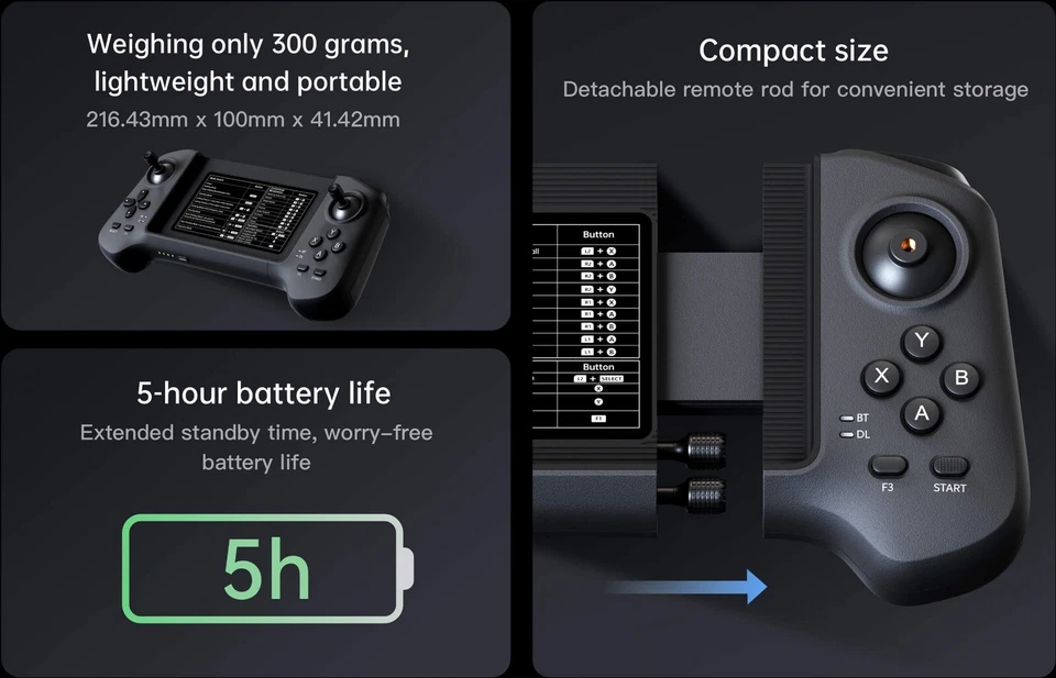 Unitree R3 Controller – Wireless Remote for Robot Dogs (Go2, Go2-W, B2) - Image 3 of 4