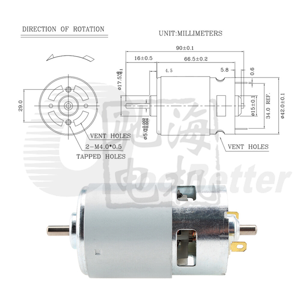 Produktbild von RS-785 Elektronischer Starter – DC 12–20 V, 18 V, 20000 U/min, Hohes Drehmoment – Für Bohrschrauber & DIY