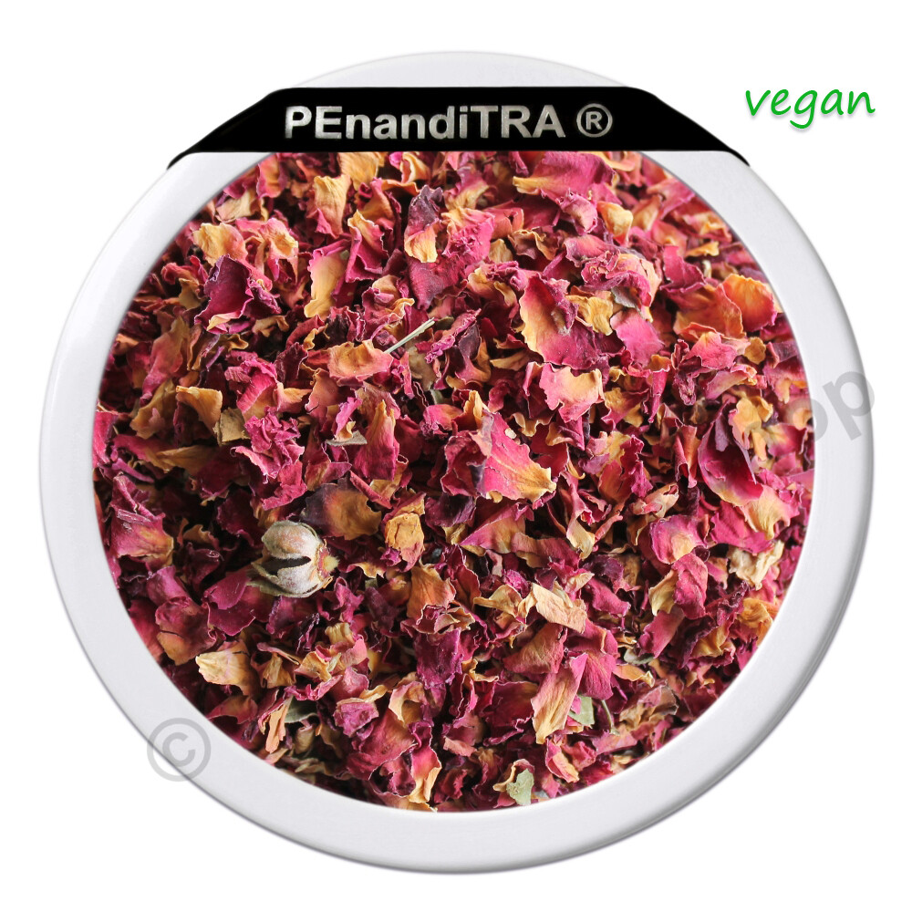 Rosen Rosenblüten rot geschnitten - 1 kg - Tee - Räucherware -VEGAN- PEnandiTRA®
