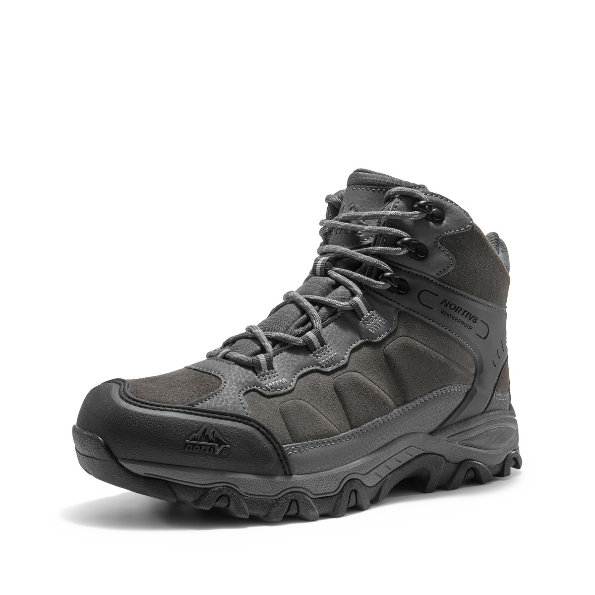 NORTIV 8 Men's Waterproof Hiking Boots Non-slip Trekking