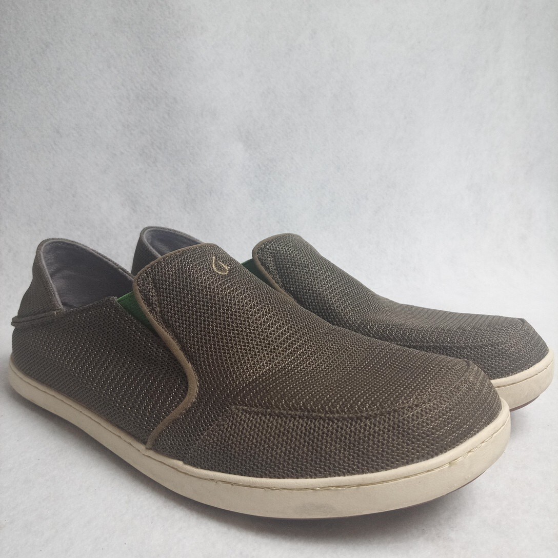 Oluaki Nohea Mesh Slip On Mustang - Lime Peel Mens Athletic Comfort Shoe 9 Olukai Men main image 4