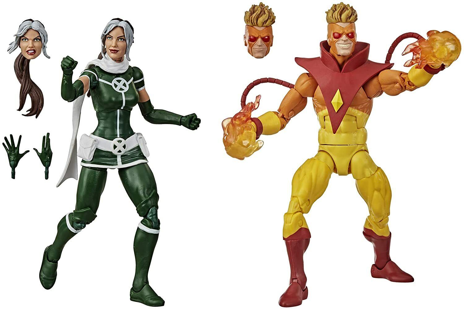 Hasbro Marvel Legends X-Men. Pack de figuras Picara y Pyro de 14cm