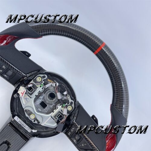 Fit For Chevrolet Camaro SS ZL1 2010 2011 Black Carbon Fiber Steering Wheel - Bild 3 von 6