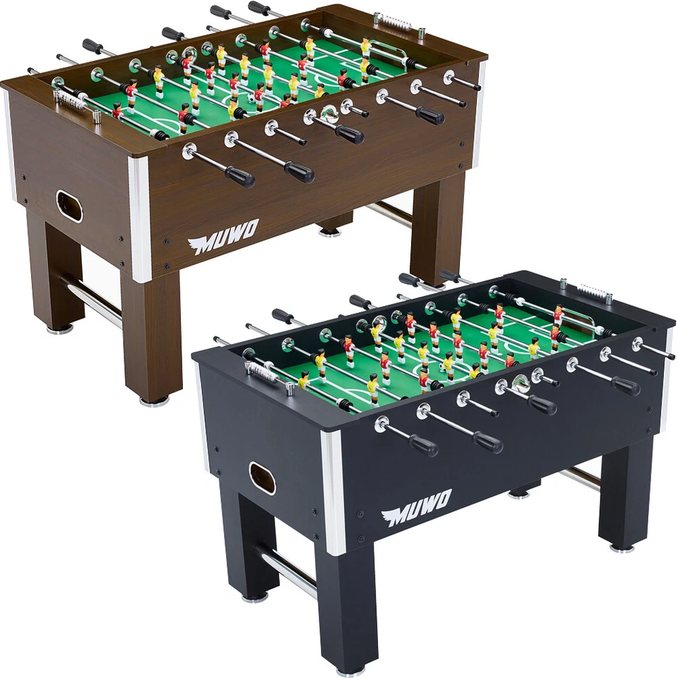 MUWO "Finale" Premium Tischkicker 50 kg 140 x 76 cm schwarz braun neu